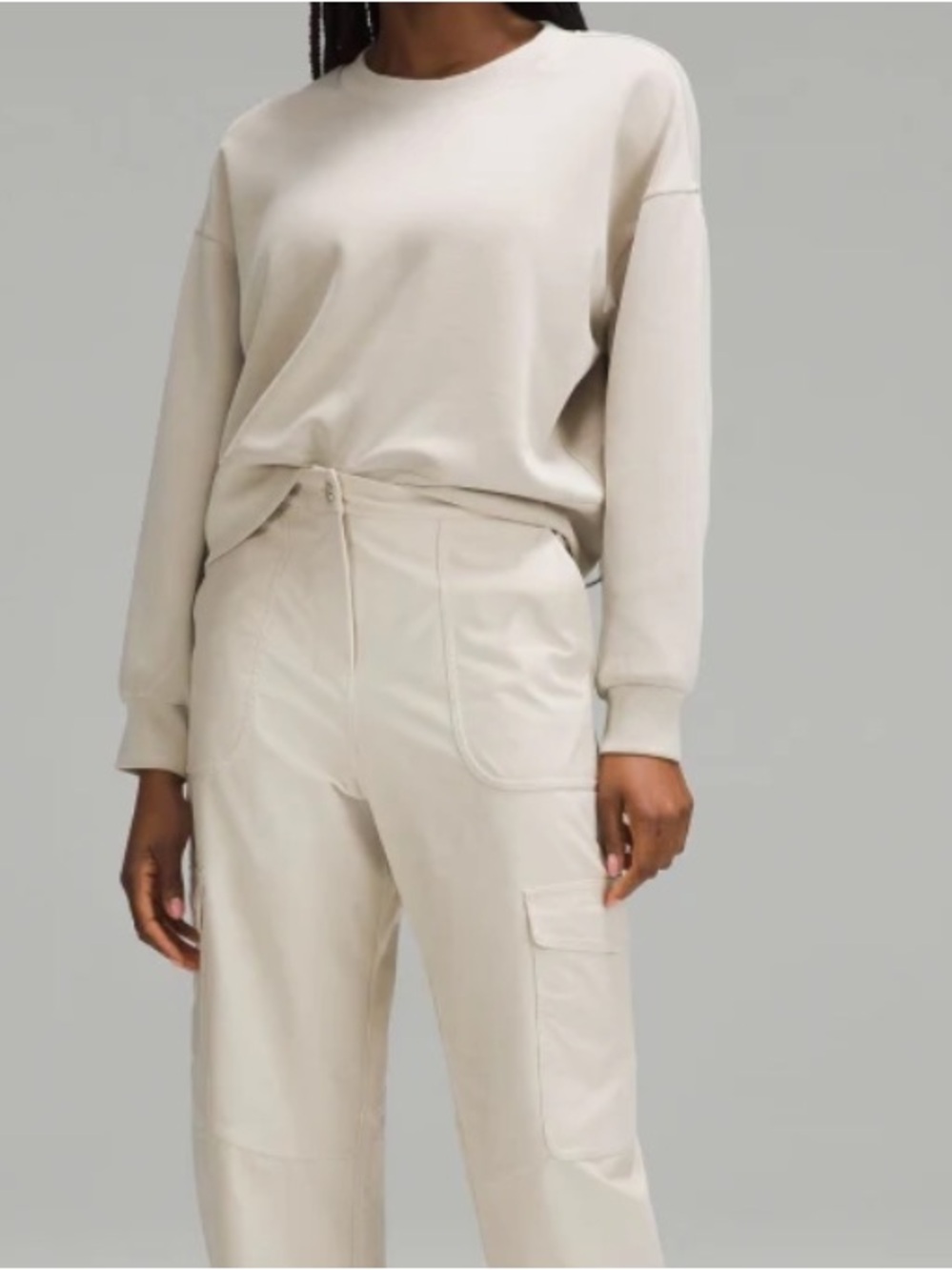 Lululemon Softstreme Oversized  Crew - Mojave Tan Sz M